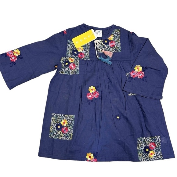 Baby & Kids Element Navy Blue Embroidered Dress Size 3T - Picture 1 of 9